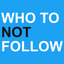 Vista preliminar de Who to NOT follow