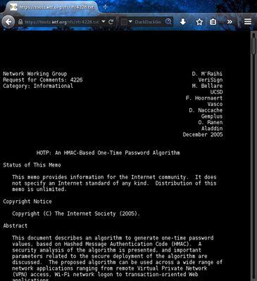 A beautiful RFC with a background suitable for nighttime reading.