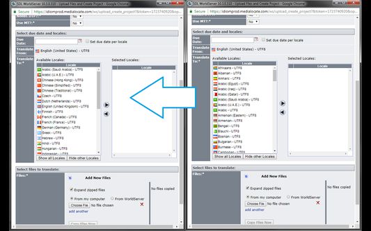 Minimizes the language list