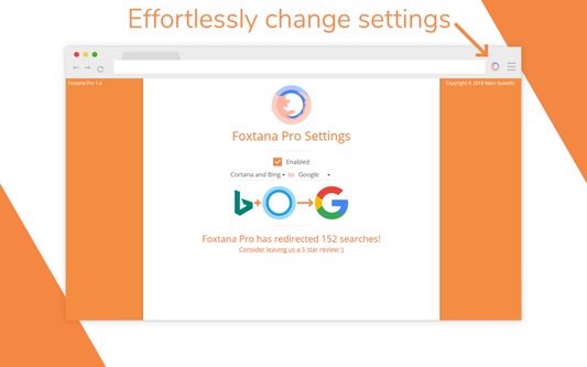 Effortlessly change settings.