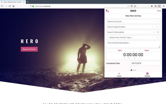Create Hero Activities and send to Salesforce