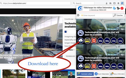 Download Dailymotion videos