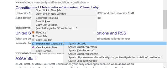 Search For Domain URL or Email Using Google For URL/Hyperlink