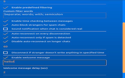 Extension settings part 2