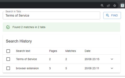 Managing Search History