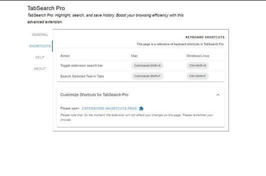 Customizing Shortcuts