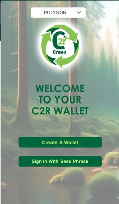 C2R Wallet Homepage
