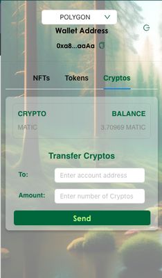 C2R Wallet View & Transfer Cryptos