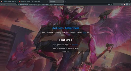 Advanced User Page