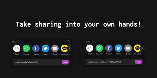 Take sharing into your own hands!