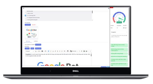 Kiểm tra điểm tối ưu SEO OnPage như title, description, url, mật độ từ khóa... giúp bài viết thân thiện hơn với Google. Lưu ý, tính năng này tương tích với WebAI, với các website sử dụng nền tảng khác bạn cần phải triển khai thêm mã.