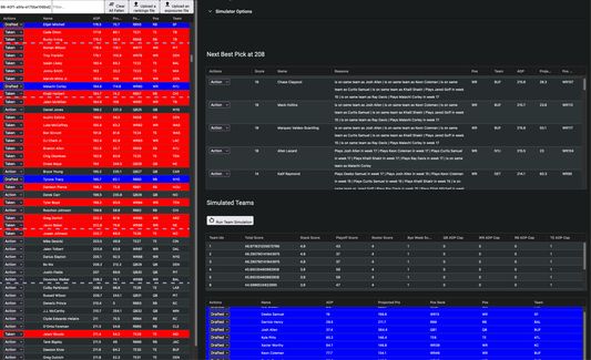 Draft Room Extension in action