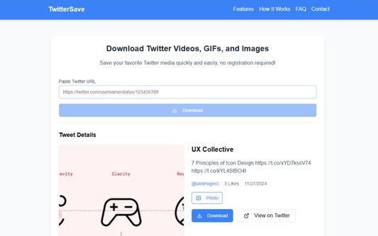 Twitter Video Downloader - Download Twitter Videos & GIF