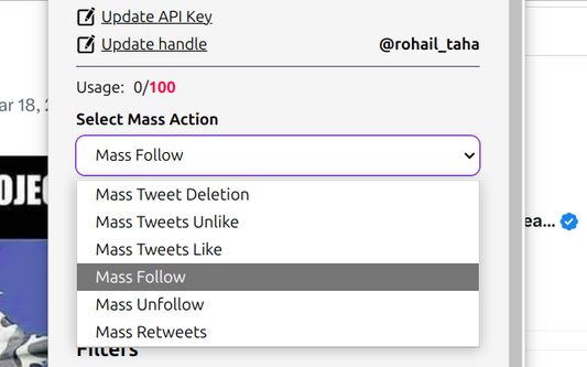 available mass actions