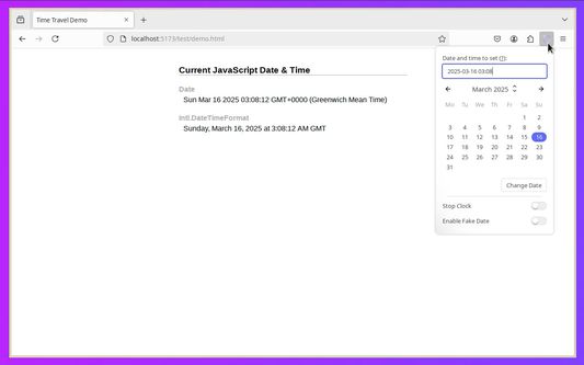Choose a date from the calendar and edit the time if necessary, or enter a date and time directly.