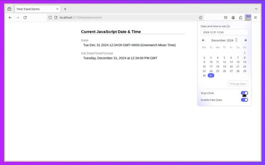 Enable "Stop Clock" to stop the clock.