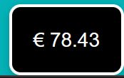 Banner met prijs