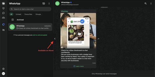 Before collapsing, hover to view the button pointed by red arrow and then click the button to collapse. BUTTON WILL ONLY BE AVAILABLE ON HOVER.