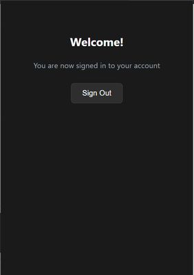 Logged in Page