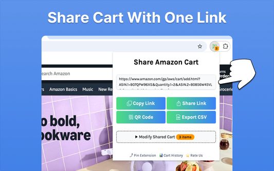 Share Amazon Cart