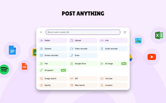 Post anything to a Padlet board