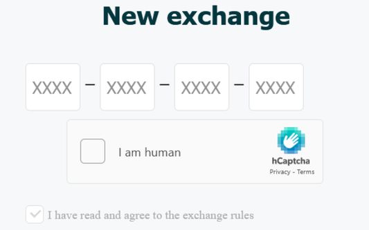 The ArchEx exchange screen