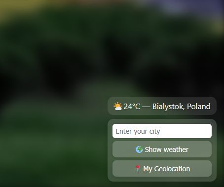 Weather widget
