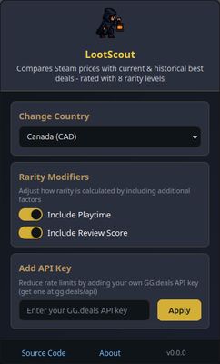 LootScout Popup