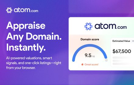Appraise Any Domain. Instantly.