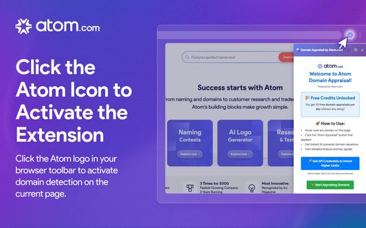 To activate, click the Atom Icon.