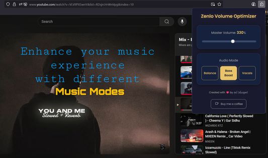 Enhance your music experience with different music modes .