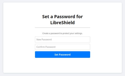 Protect your blocklists and settings from unauthorized changes by setting a secure password.
