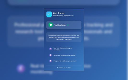 Popup screen of the extension